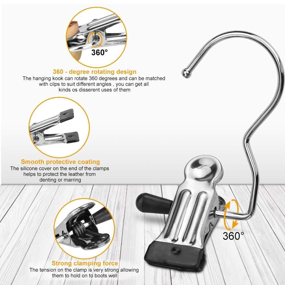 Laundry Hook Boot Hold Clips Pack of 10