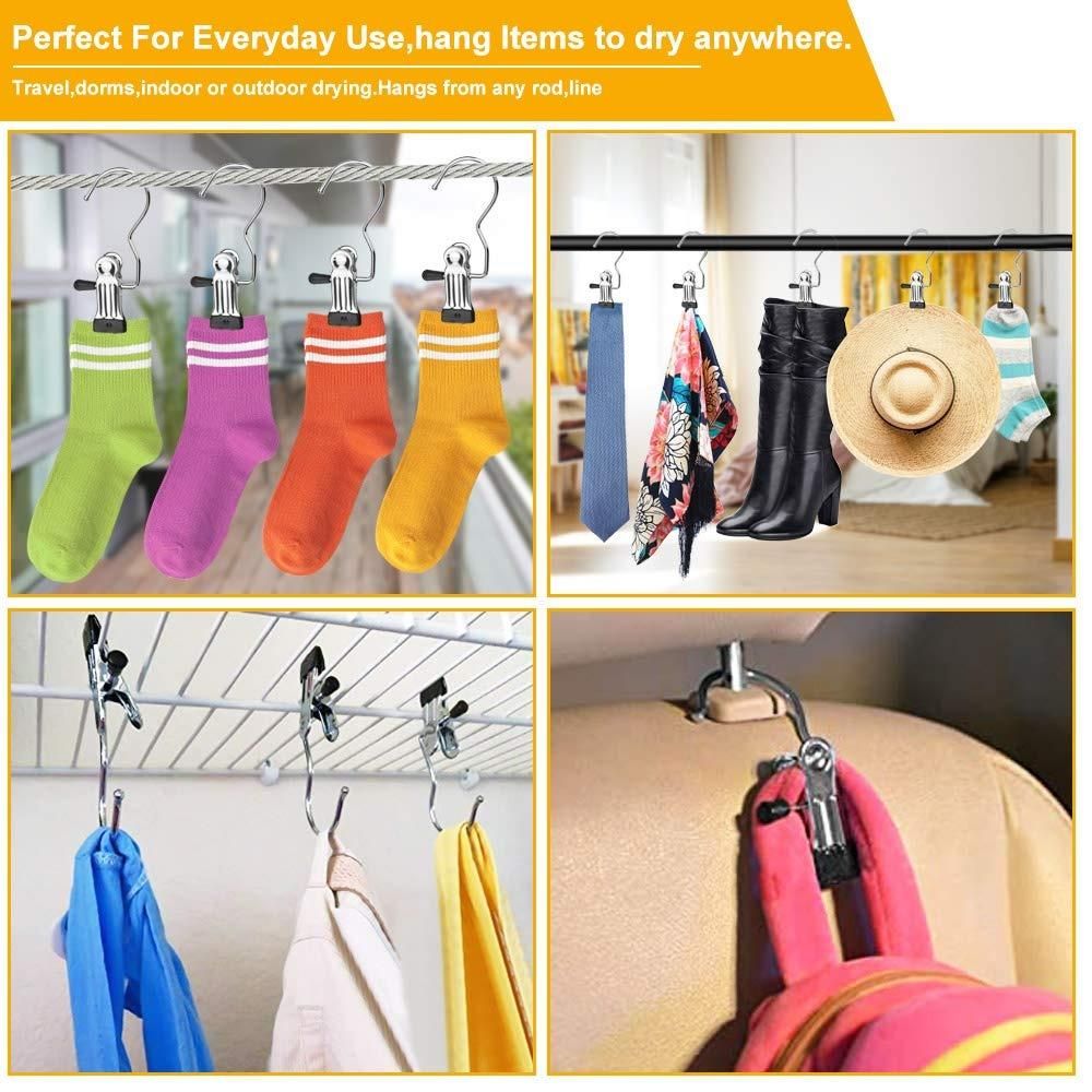 Laundry Hook Boot Hold Clips Pack of 10